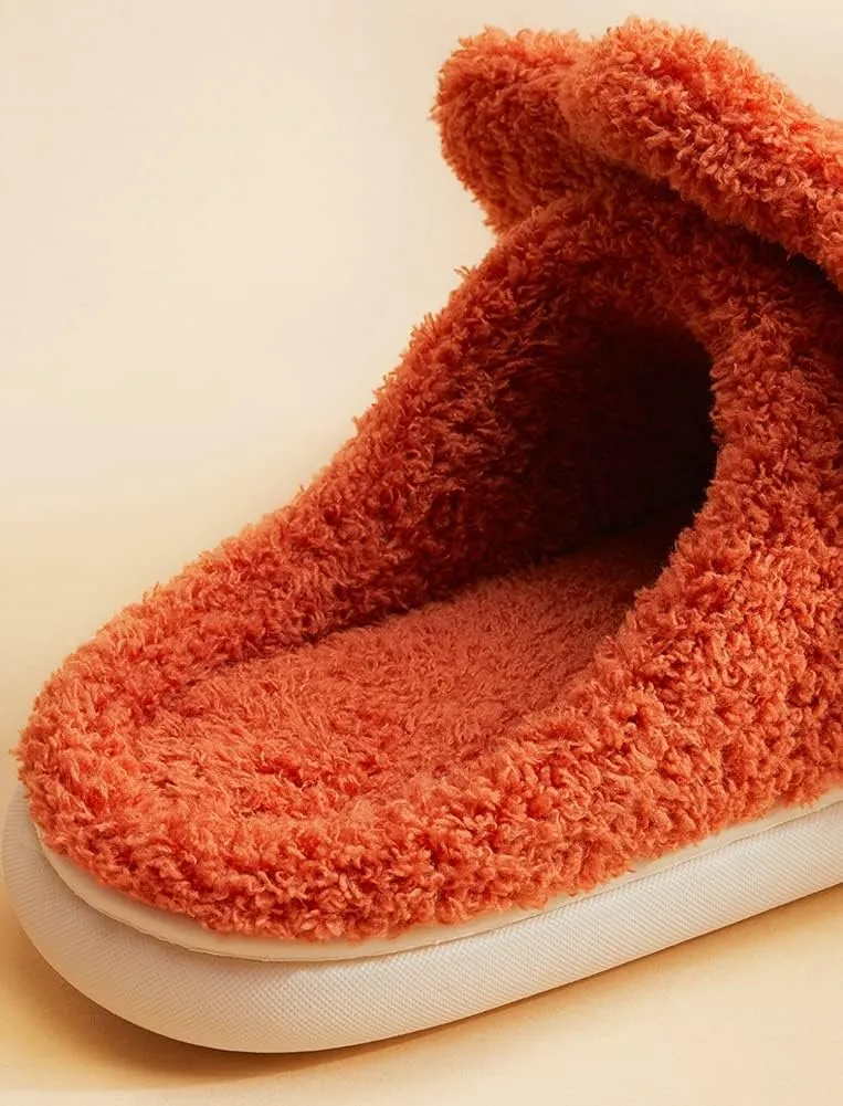 Caistre Adult Unisex Animal Slippers - Warm Plush Dinosaur Design Home Shoes - Funny Triceratops Non-Slip Bedroom Slippers
