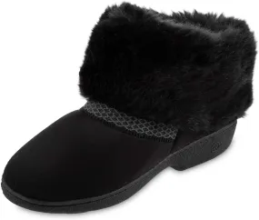 Isotoner Women's Recycled Microsuede Mallory Slipper, with Memory Foam and Indoor/Outdoor Sole