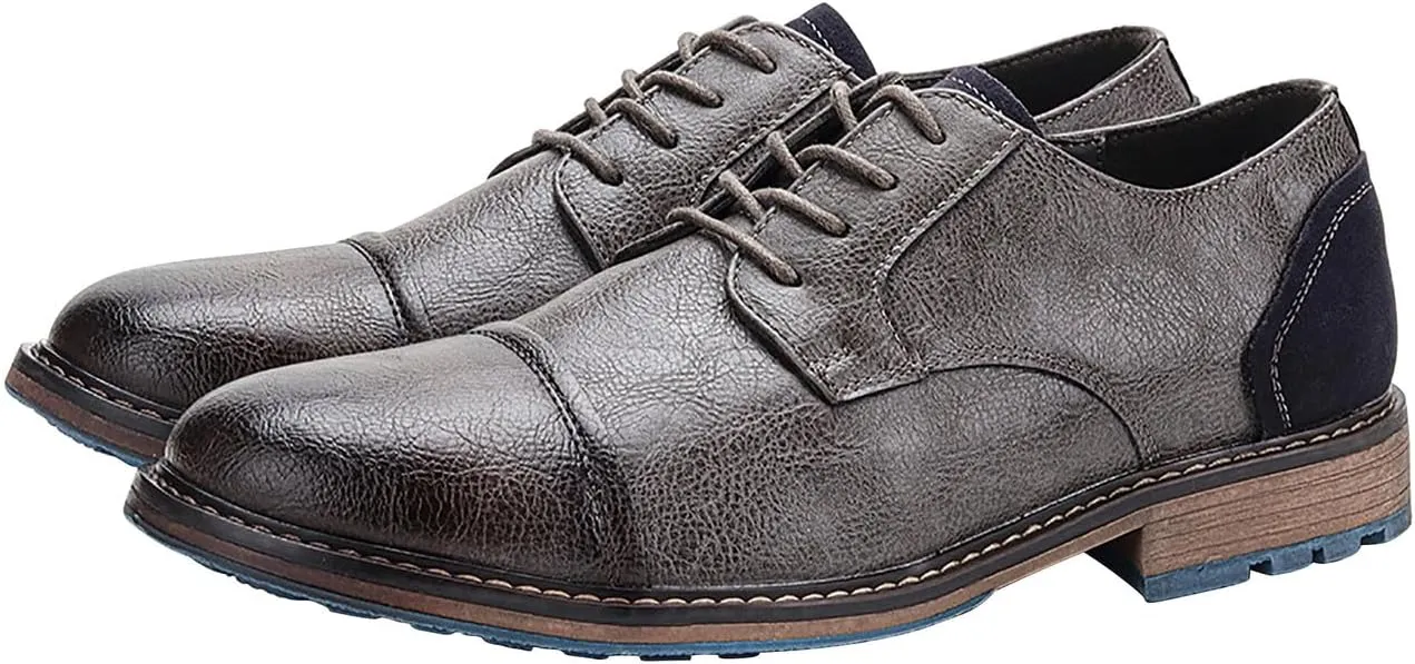 Mens Oxfords Formal Dress Leather Dress Wedding Business Fashion Tuxedo Walking Shoes for Men