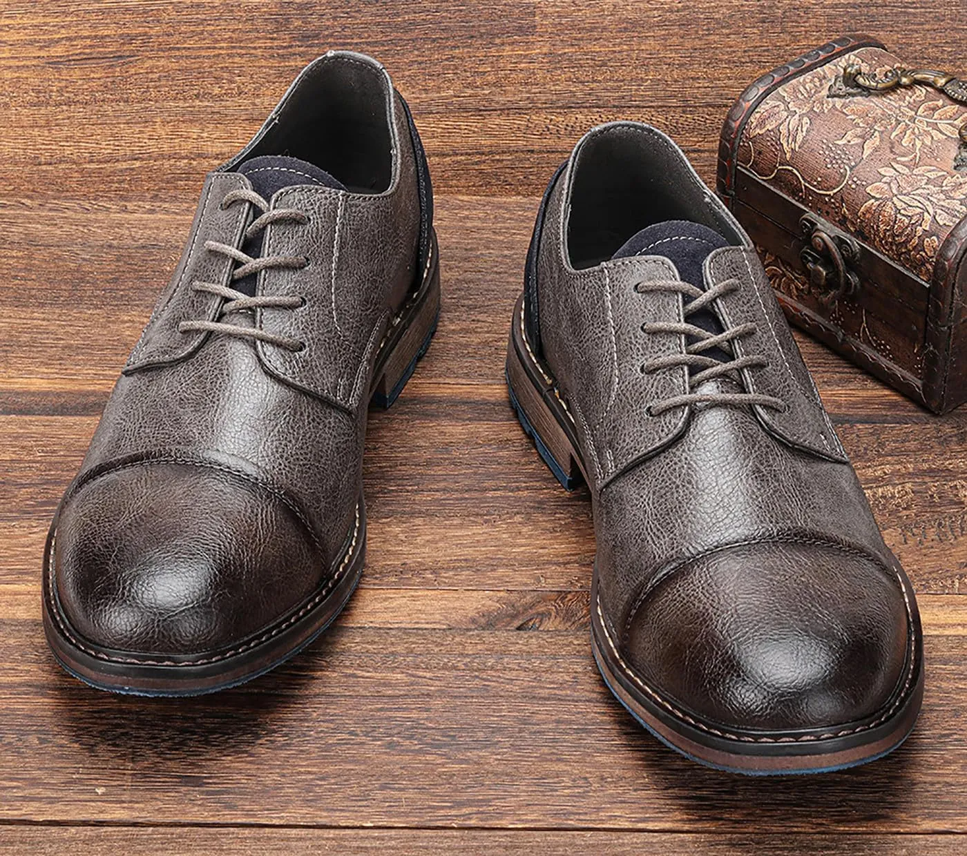 Mens Oxfords Formal Dress Leather Dress Wedding Business Fashion Tuxedo Walking Shoes for Men
