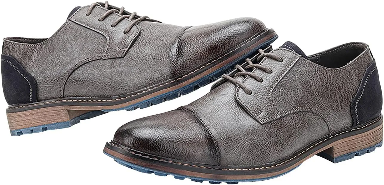Mens Oxfords Formal Dress Leather Dress Wedding Business Fashion Tuxedo Walking Shoes for Men