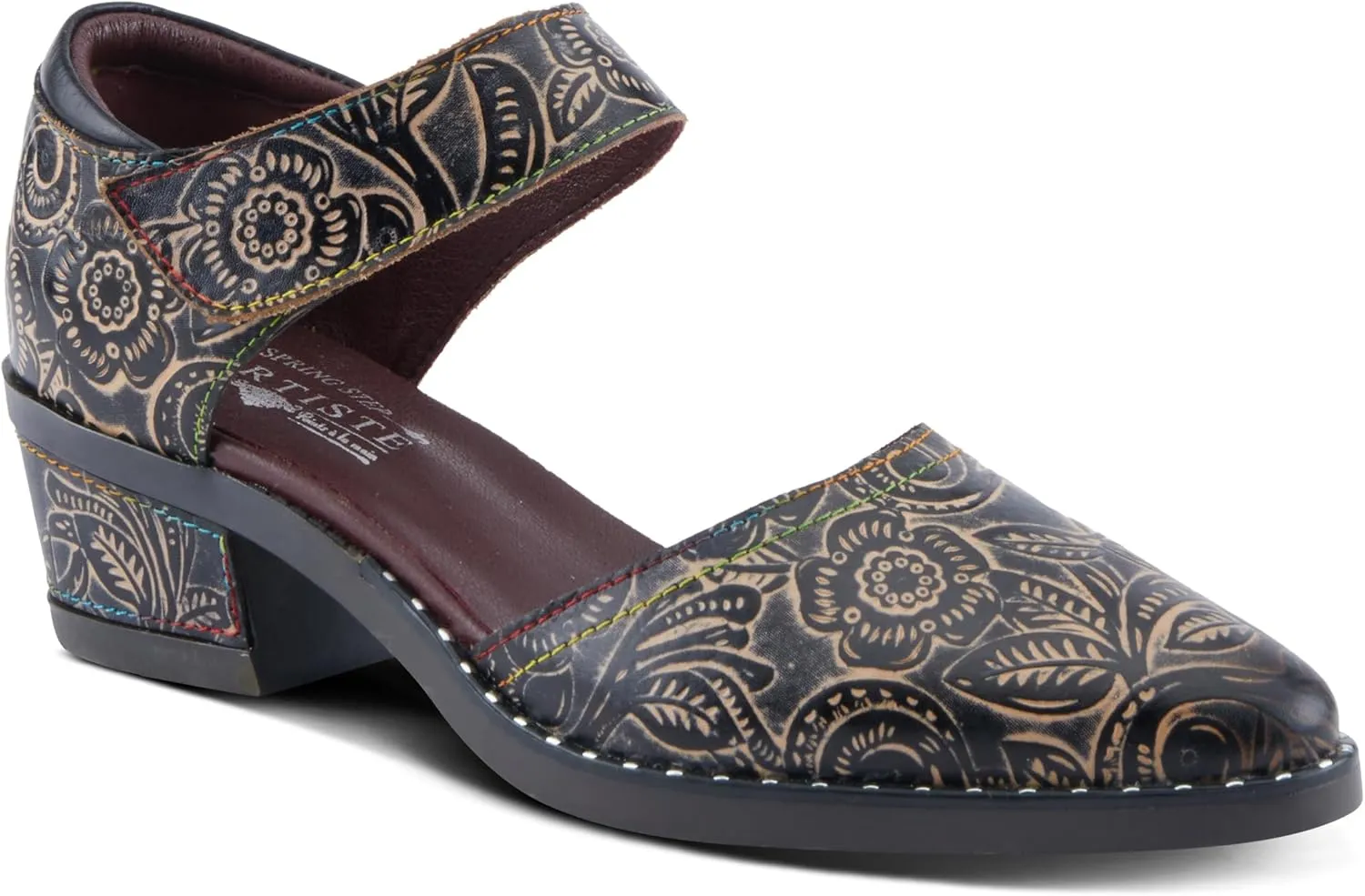 Spring Step L'Artiste Jazzberry Women's Western Shoe - Handpainted Flowers, Feminine Look, Versatile Footwear