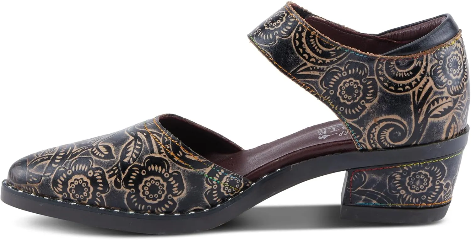 Spring Step L'Artiste Jazzberry Women's Western Shoe - Handpainted Flowers, Feminine Look, Versatile Footwear