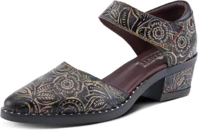 Spring Step L'Artiste Jazzberry Women's Western Shoe - Handpainted Flowers, Feminine Look, Versatile Footwear