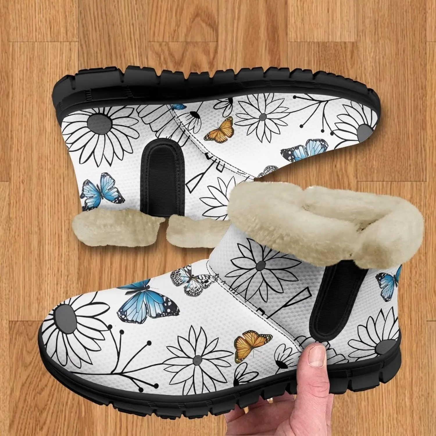 Winter Snow Boots for Women Cold Weather Snow Boots Thick Lining Warm Ankle Shoes Outdoor Booties