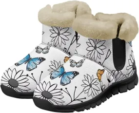 Winter Snow Boots for Women Cold Weather Snow Boots Thick Lining Warm Ankle Shoes Outdoor Booties