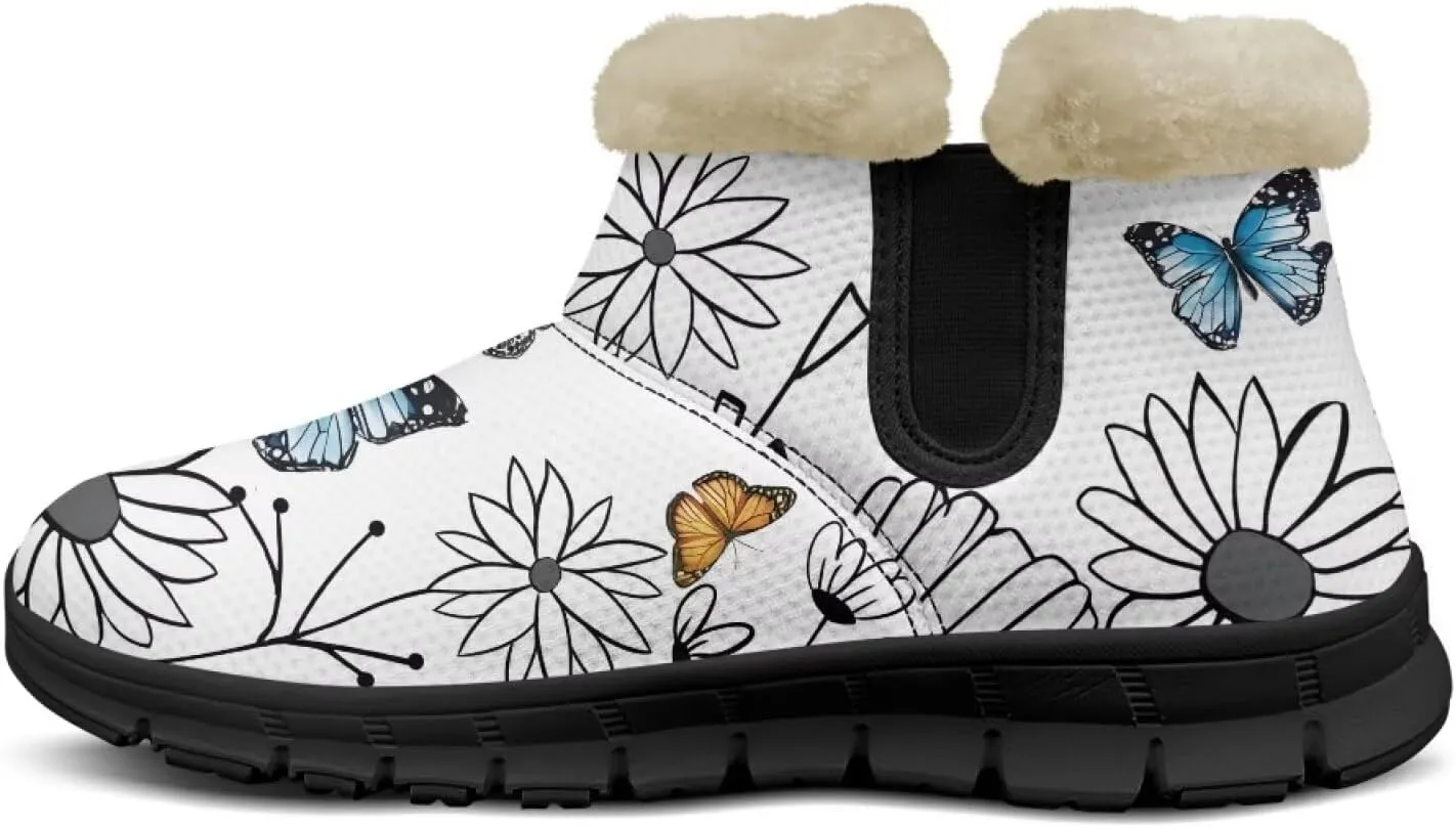 Winter Snow Boots for Women Cold Weather Snow Boots Thick Lining Warm Ankle Shoes Outdoor Booties